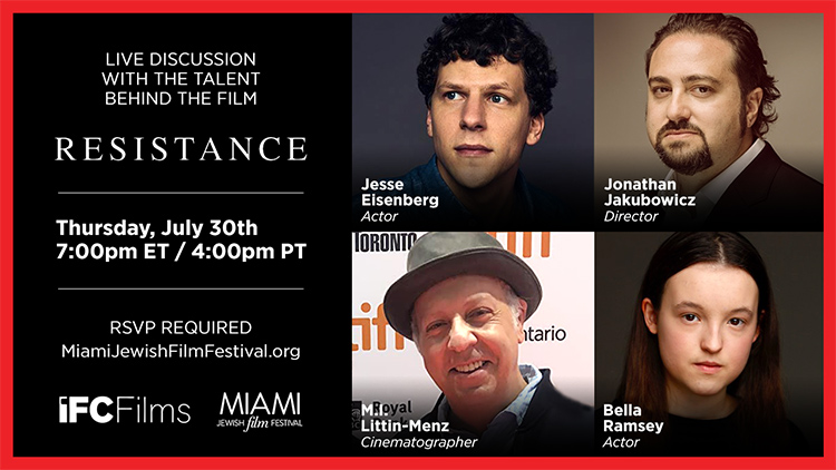 Virtual Speaker Series: Cast & Crew of 'Resistance'